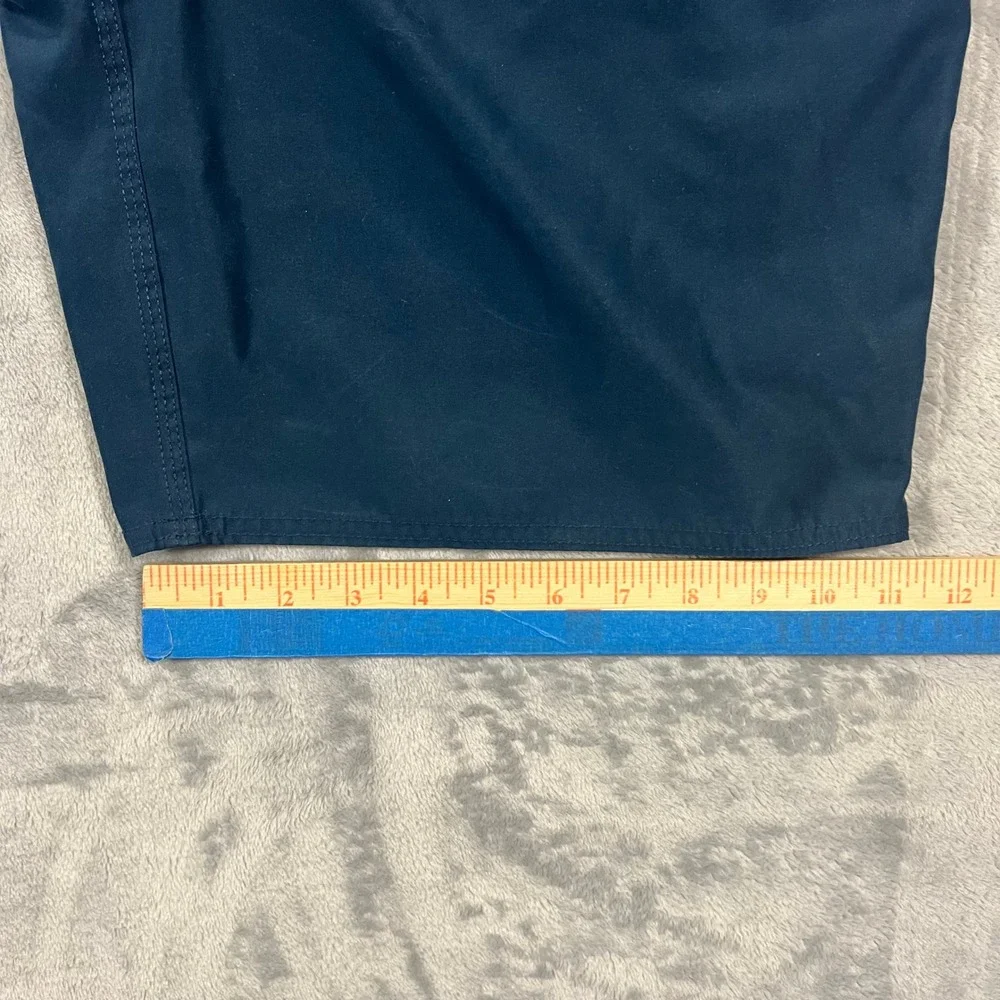 BONOBOS Board Shorts Swimwear Men 34 Navy Blue Solid Lace Up Beach Trunks Pool